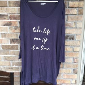 Maurices plus size 3x purple long shirt EUC 🍷🍷